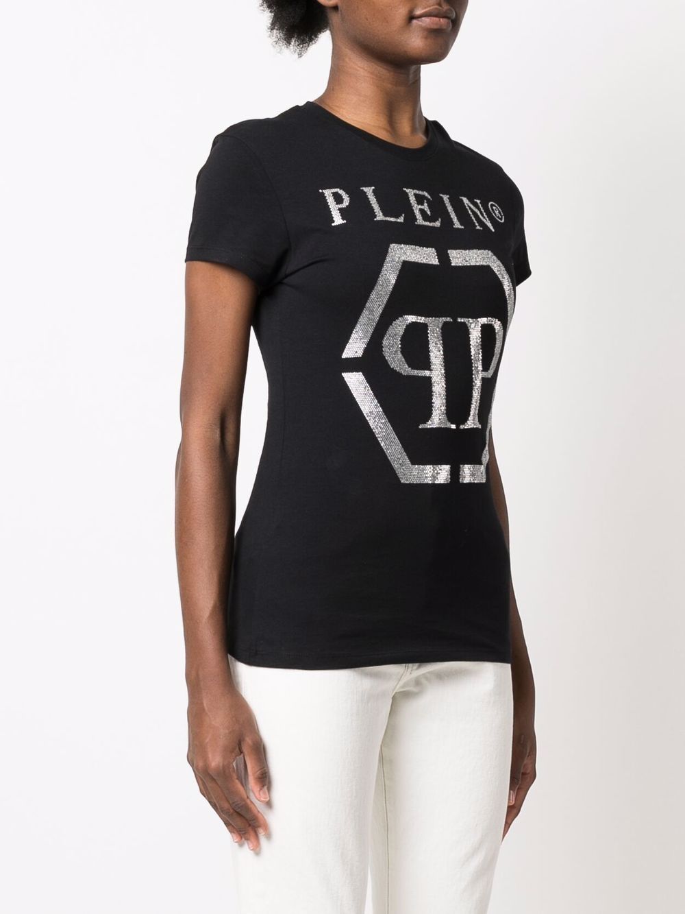 Philipp Plein logo-print cotton T-shirt Women