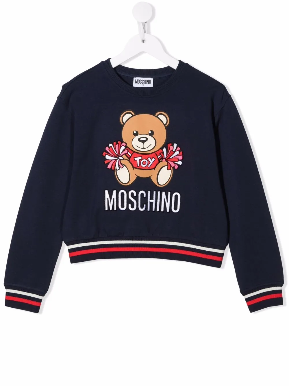 

Moschino Kids embroidered-logo sweatshirt - Blue