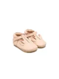 Donsje pop-up leather ballerina shoes - Neutrals