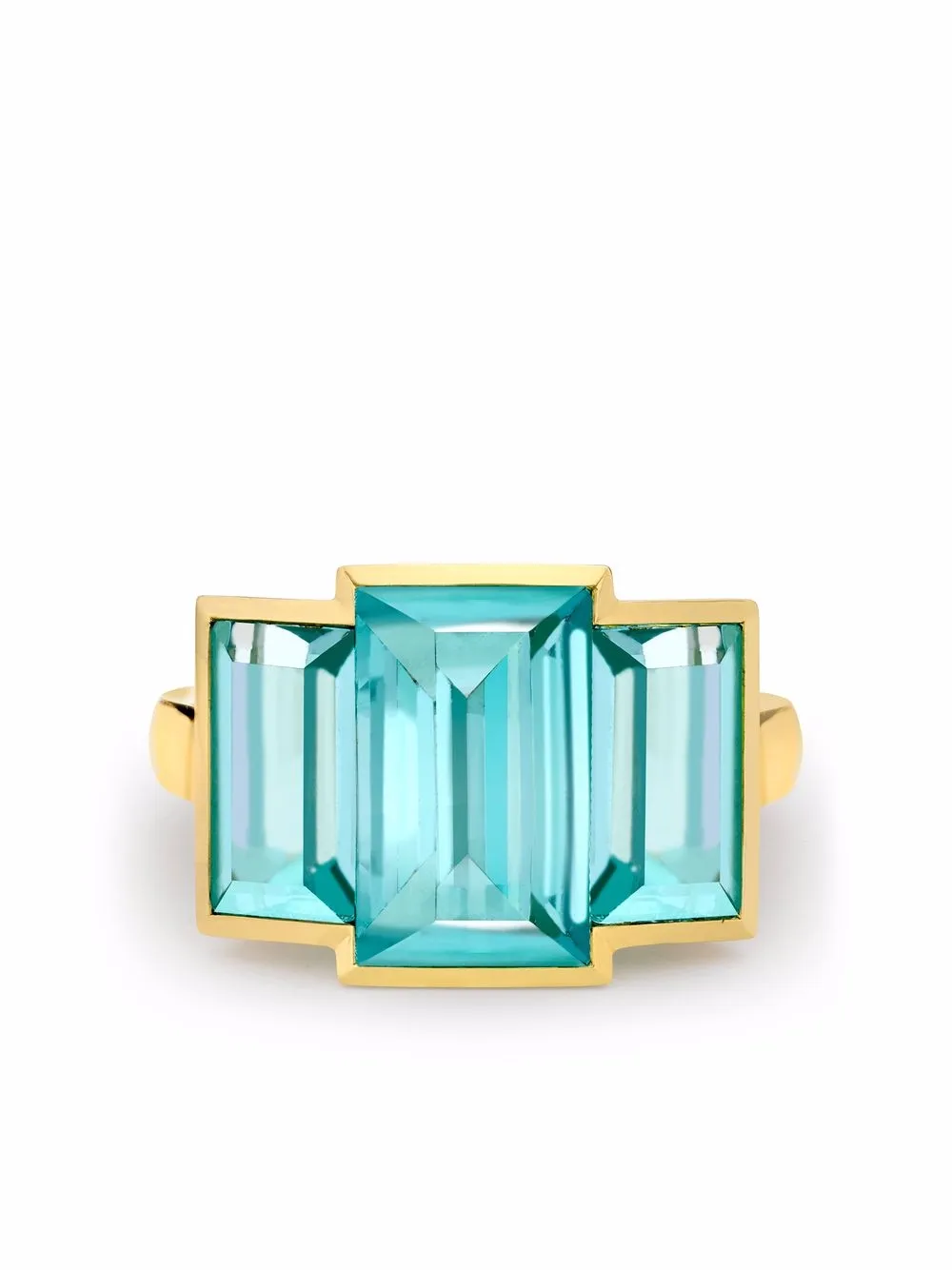 

Pragnell 18kt yellow gold Kingdom tourmaline ring