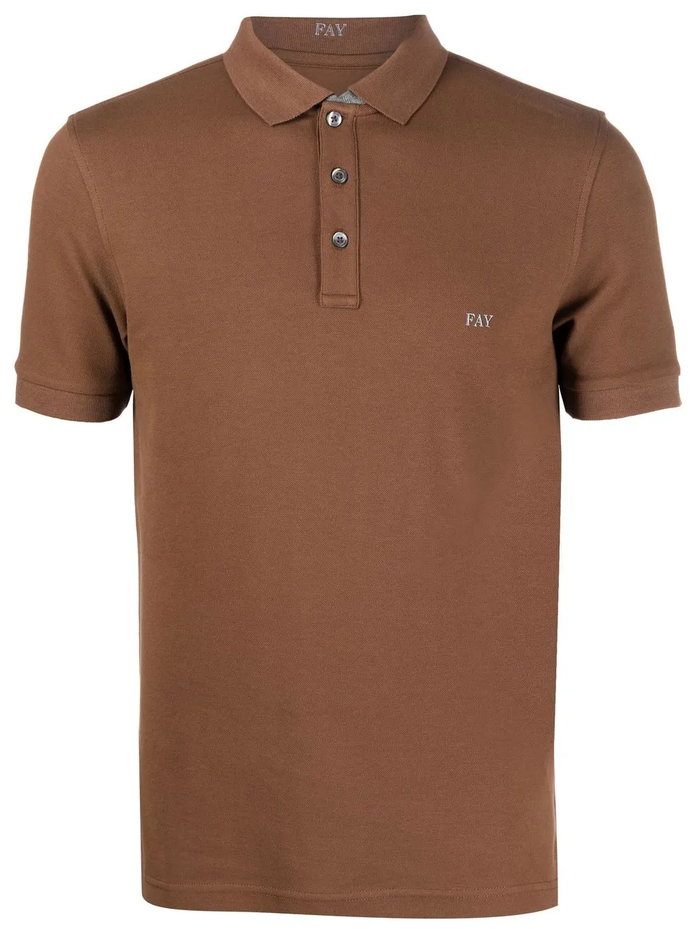 

Fay short-sleeve polo shirt - Brown