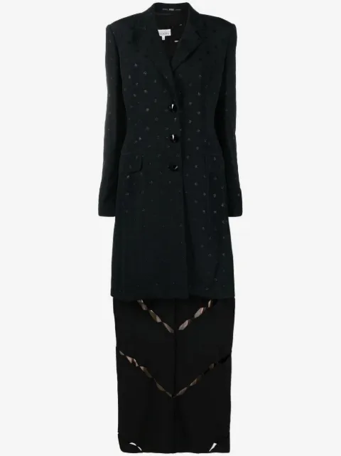 Gianfranco Ferré Pre-Owned 1990s embroidered dress-jacket set