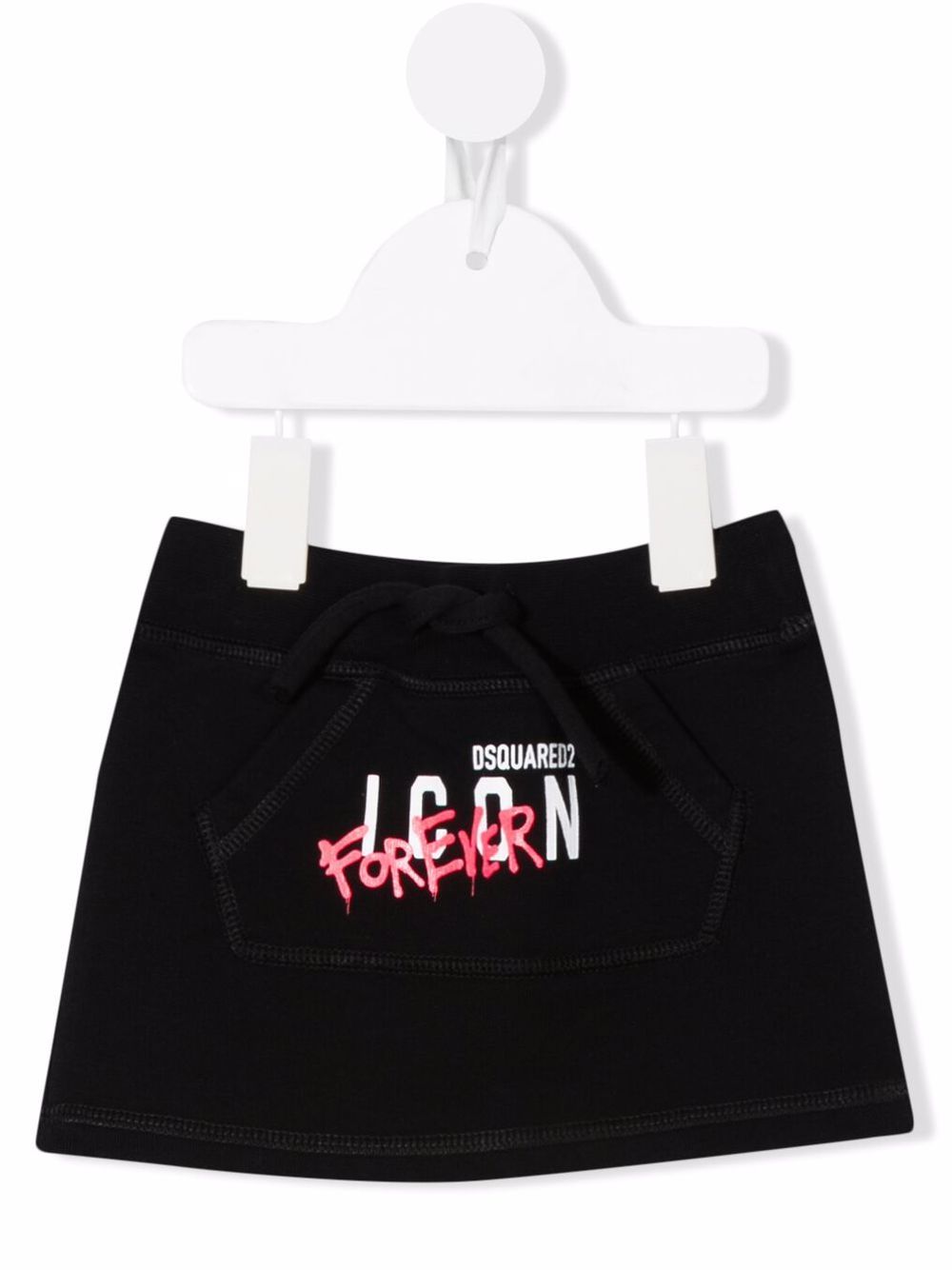 

Dsquared2 Kids falda acampanada con logo estampado - Negro