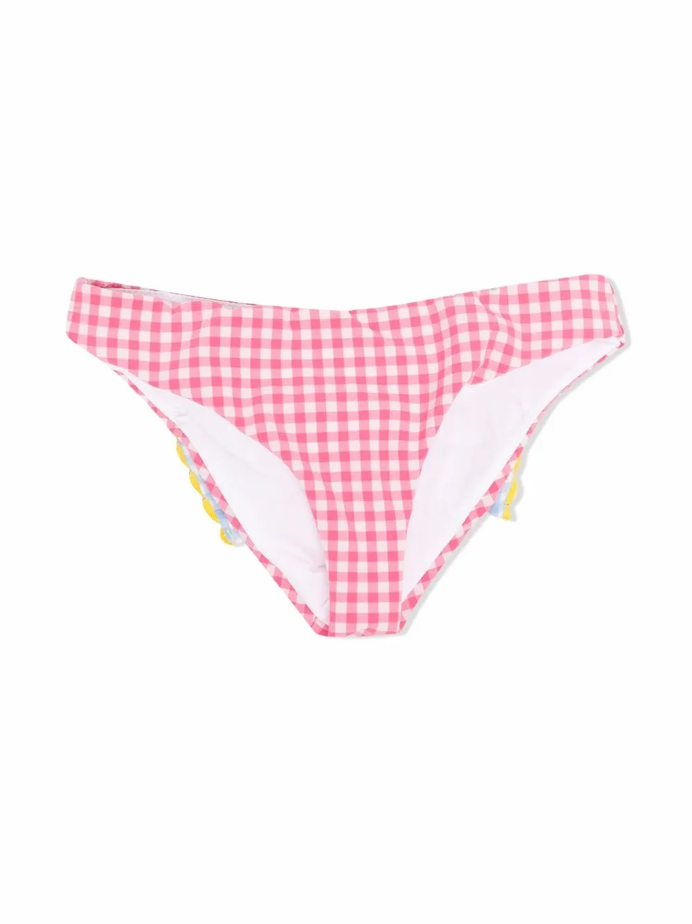 MC2 Saint Barth Kids плавки бикини в клетку гингем