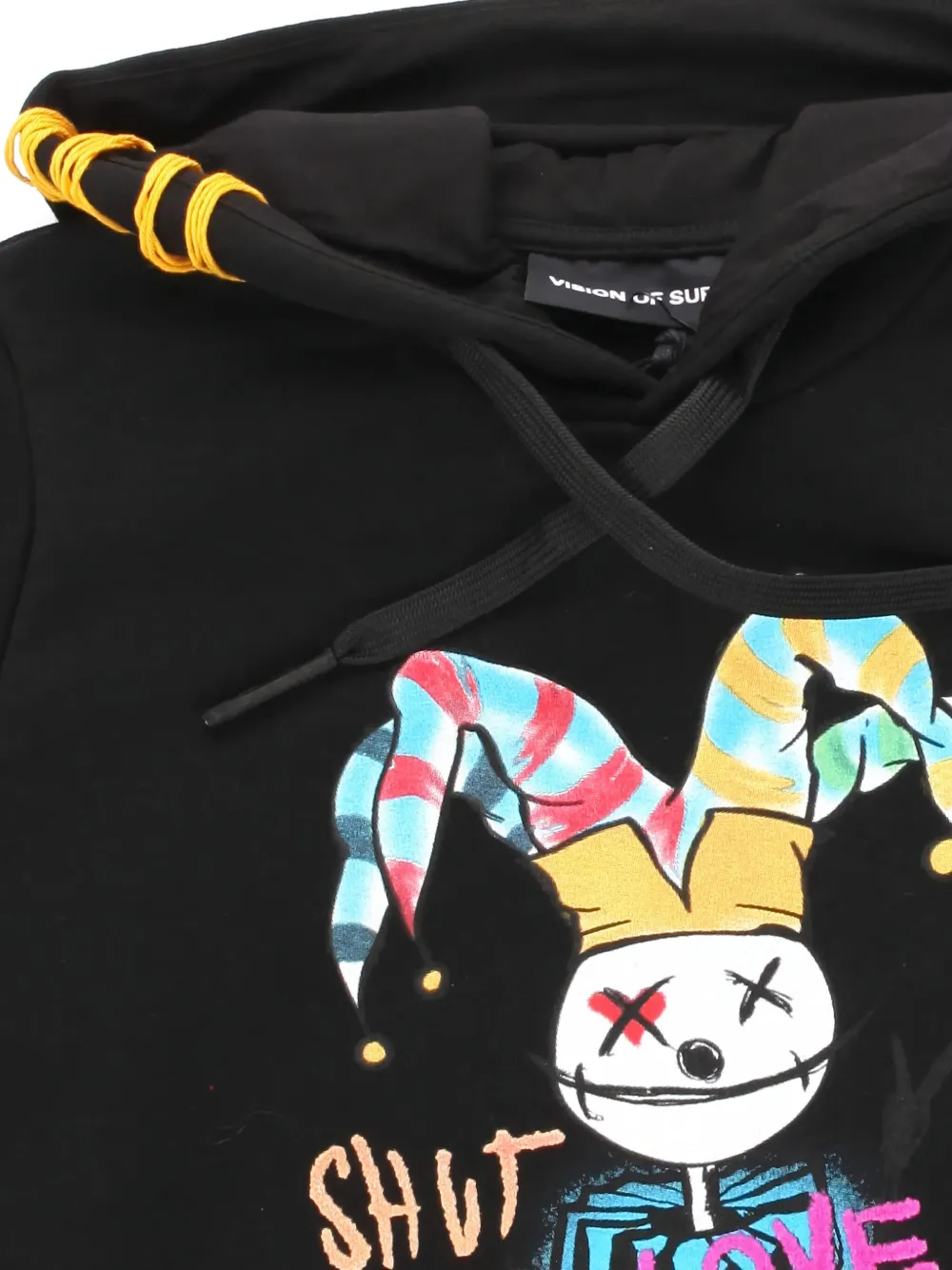 Vision Of Super Kids Hoodie met print Zwart