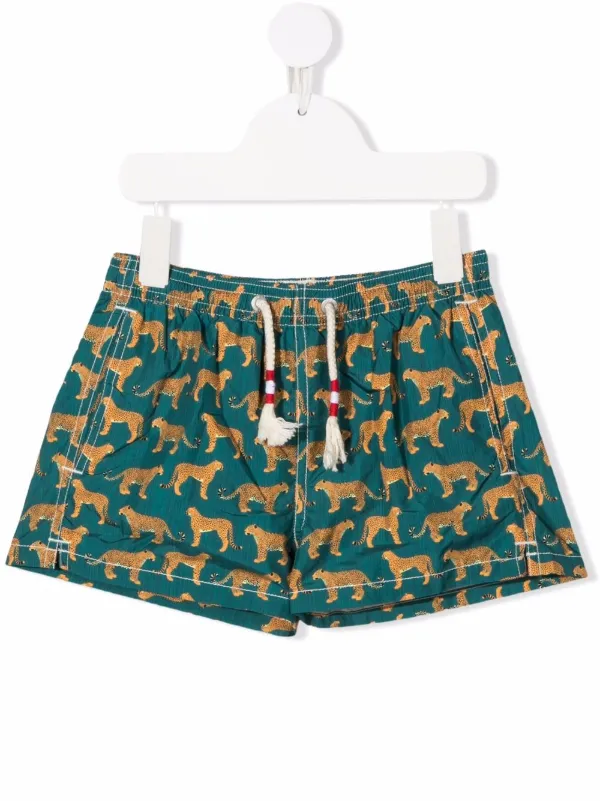 MC2 Saint Barth Kids Cheetah-print Swim 