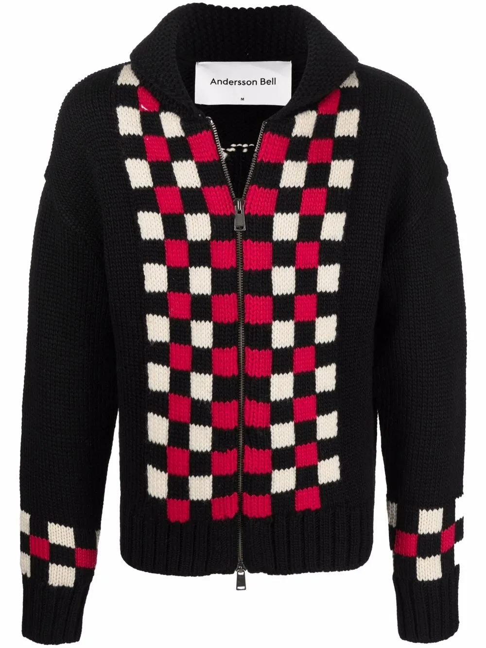 

Andersson Bell skull-motif knitted cardigan - Black