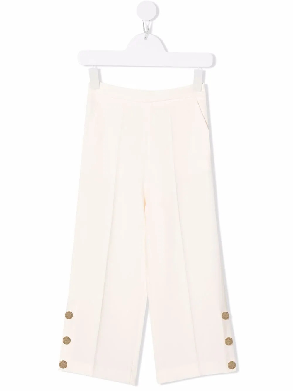 

Elisabetta Franchi La Mia Bambina wide-leg tailored trousers - Neutrals
