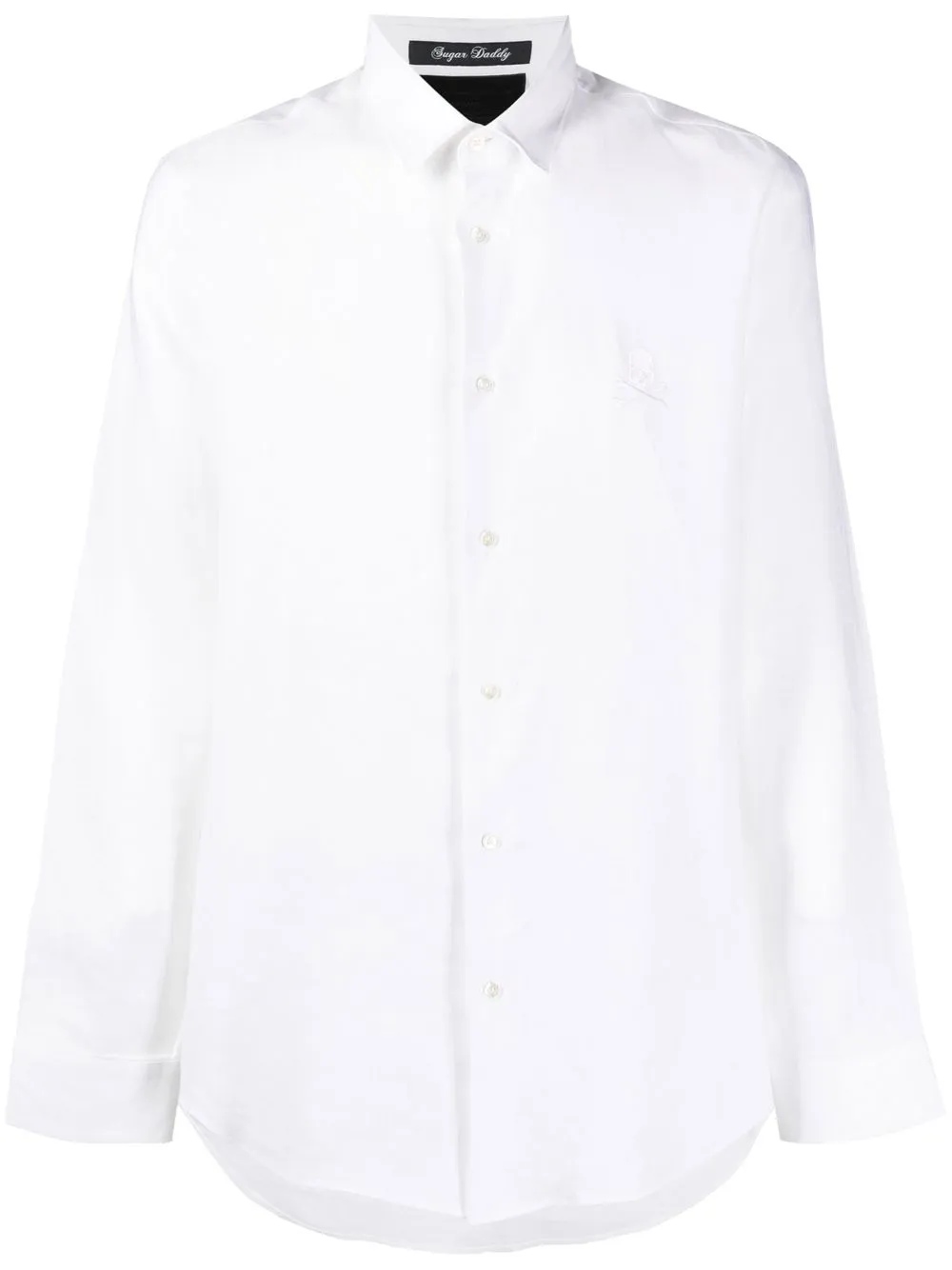 

Philipp Plein camisa con calavera bordada - Blanco