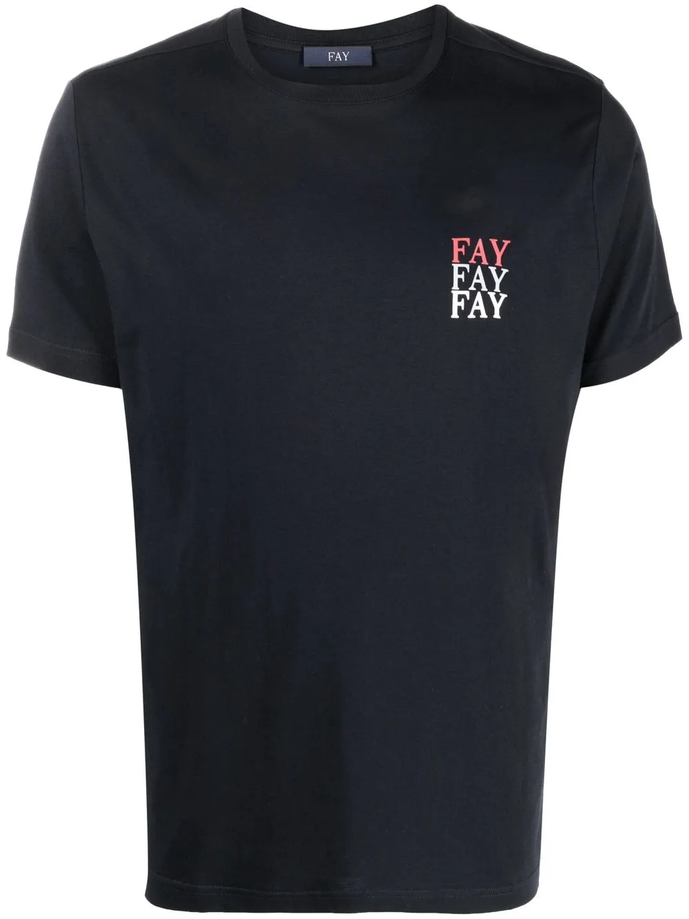 

Fay playera con logo estampado - Azul