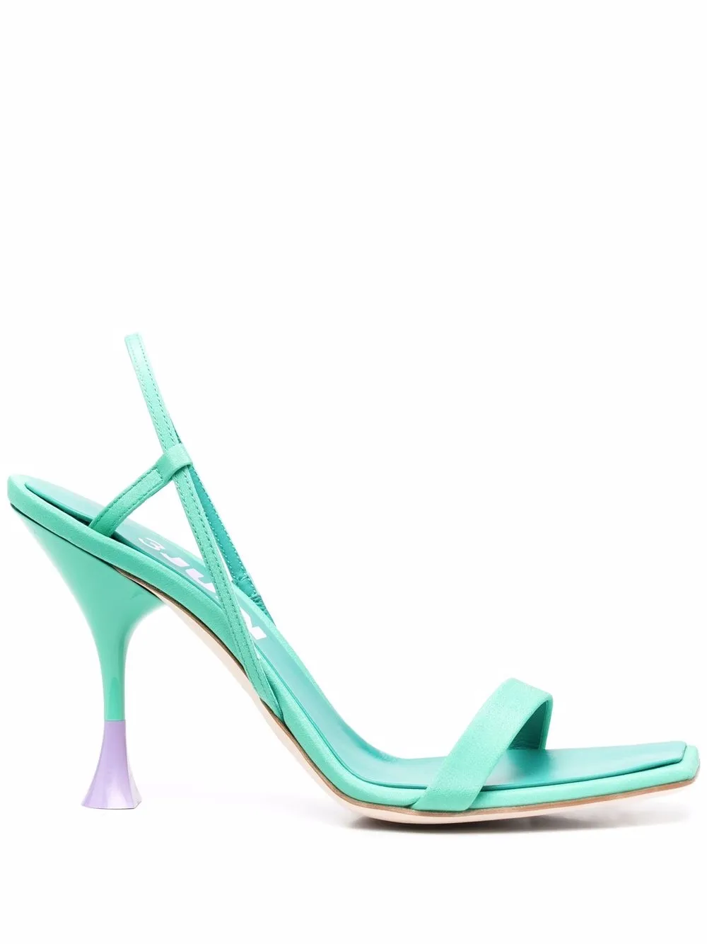 

3juin sculpted-heel sandals - Green