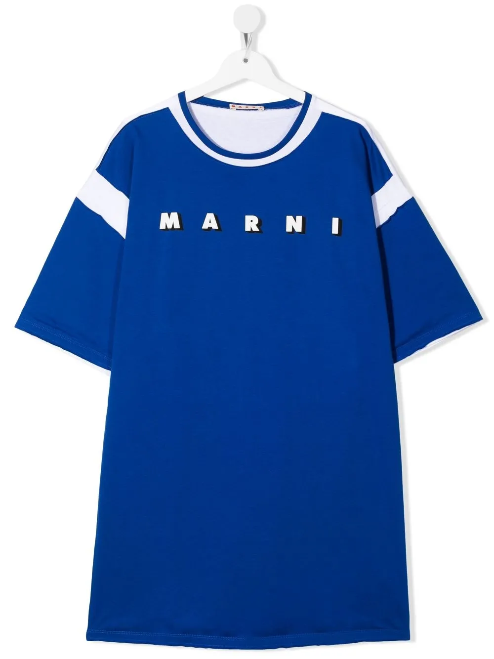 

Marni Kids vestido estilo camiseta con logo - Azul