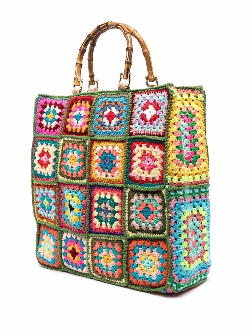 La Milanesa crochet-panel Tote Bag - Farfetch