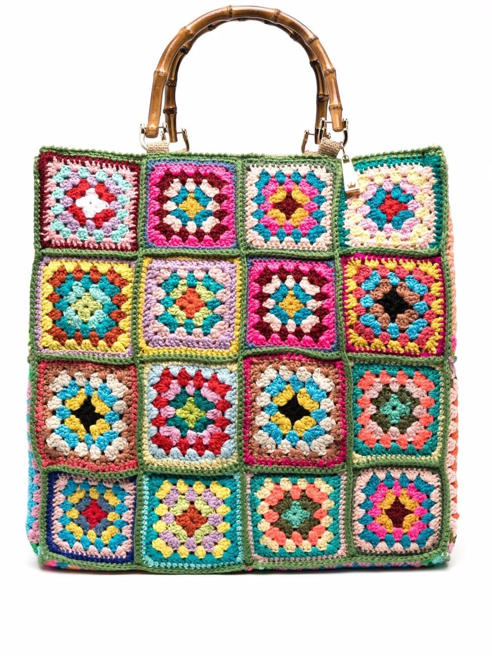 La Milanesa crochet-panel Tote Bag - Farfetch