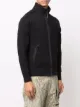 C.P. Company logo-plaque zipped sweater