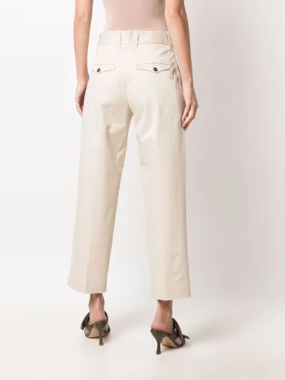 cropped chino trousers | Nine In The 