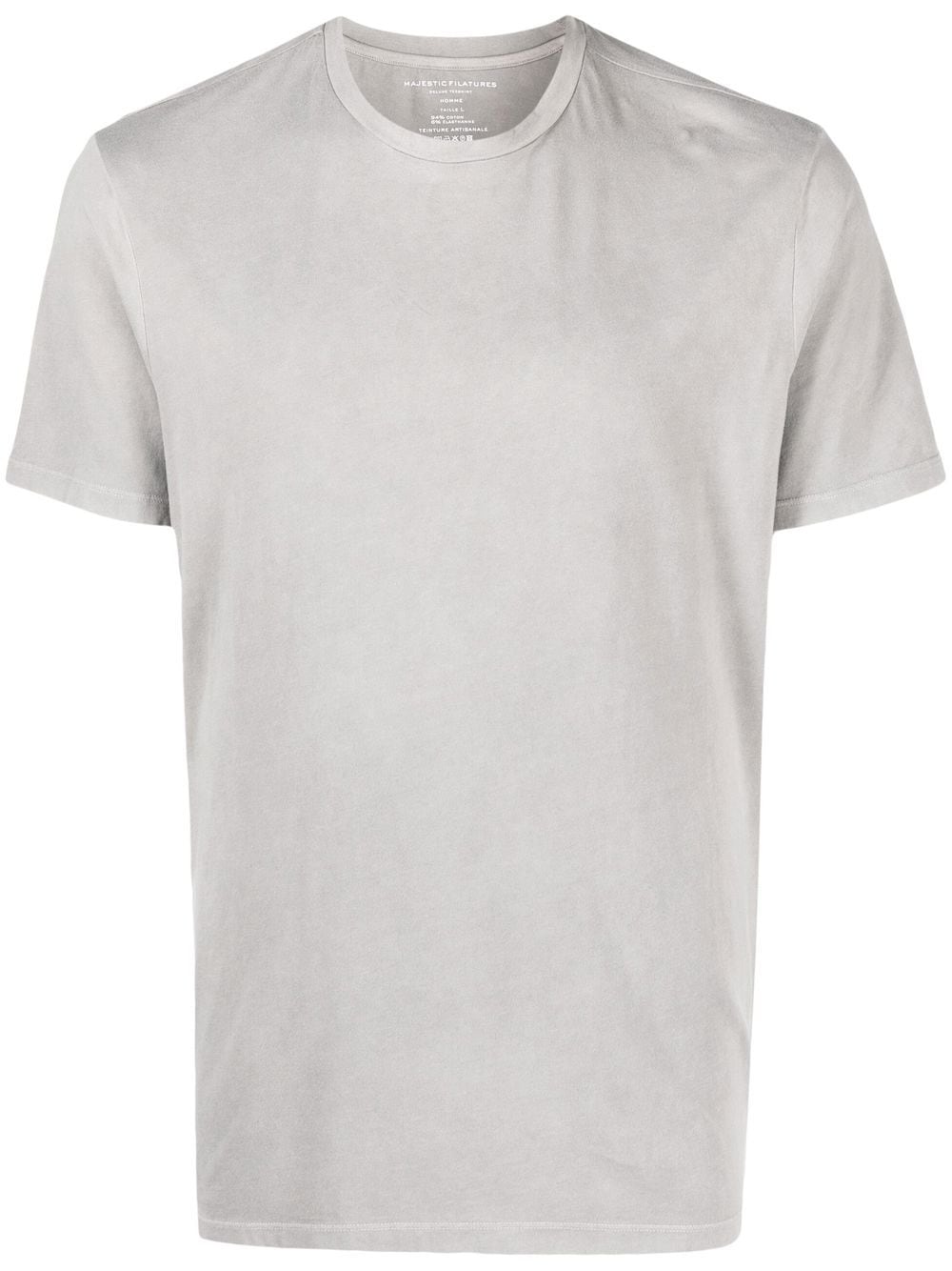 Harold Cotton / Elastane short-sleeved round-neck T-shirt - Majestic  Filatures
