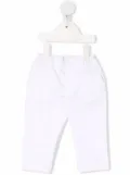 Emporio Armani Kids mid-rise elasticated-waist trousers - White