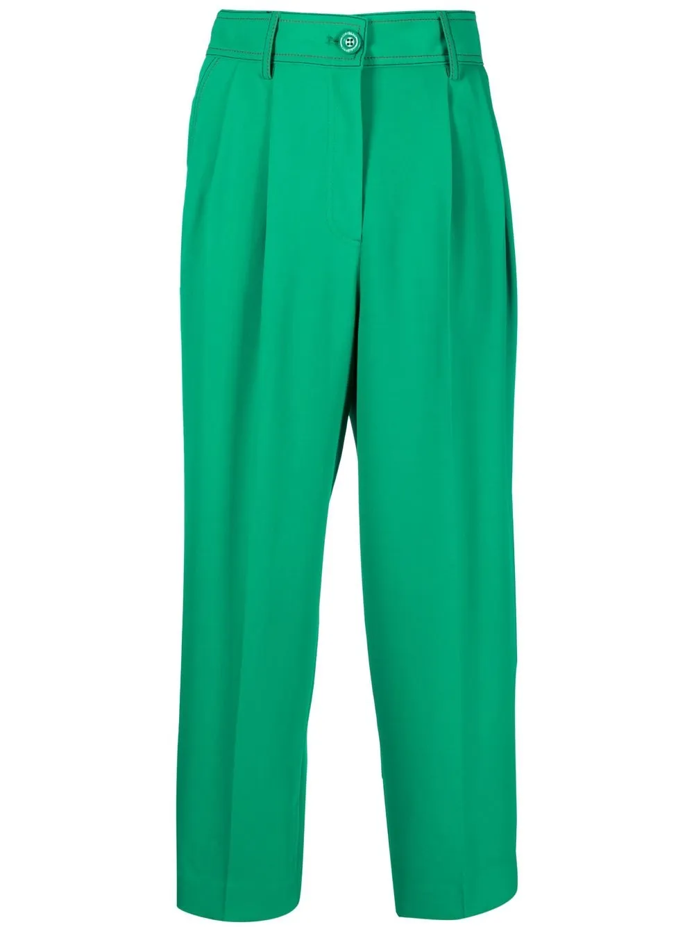 

See by Chloé tapered cropped trousers - Green