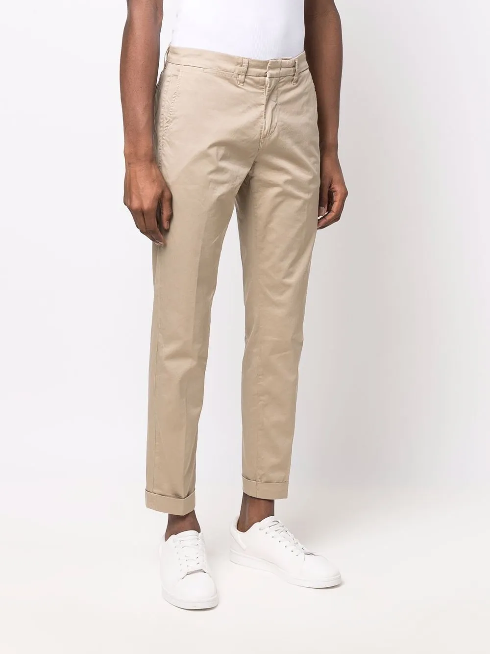 Fay slim-cut turn-up Chinos - Farfetch