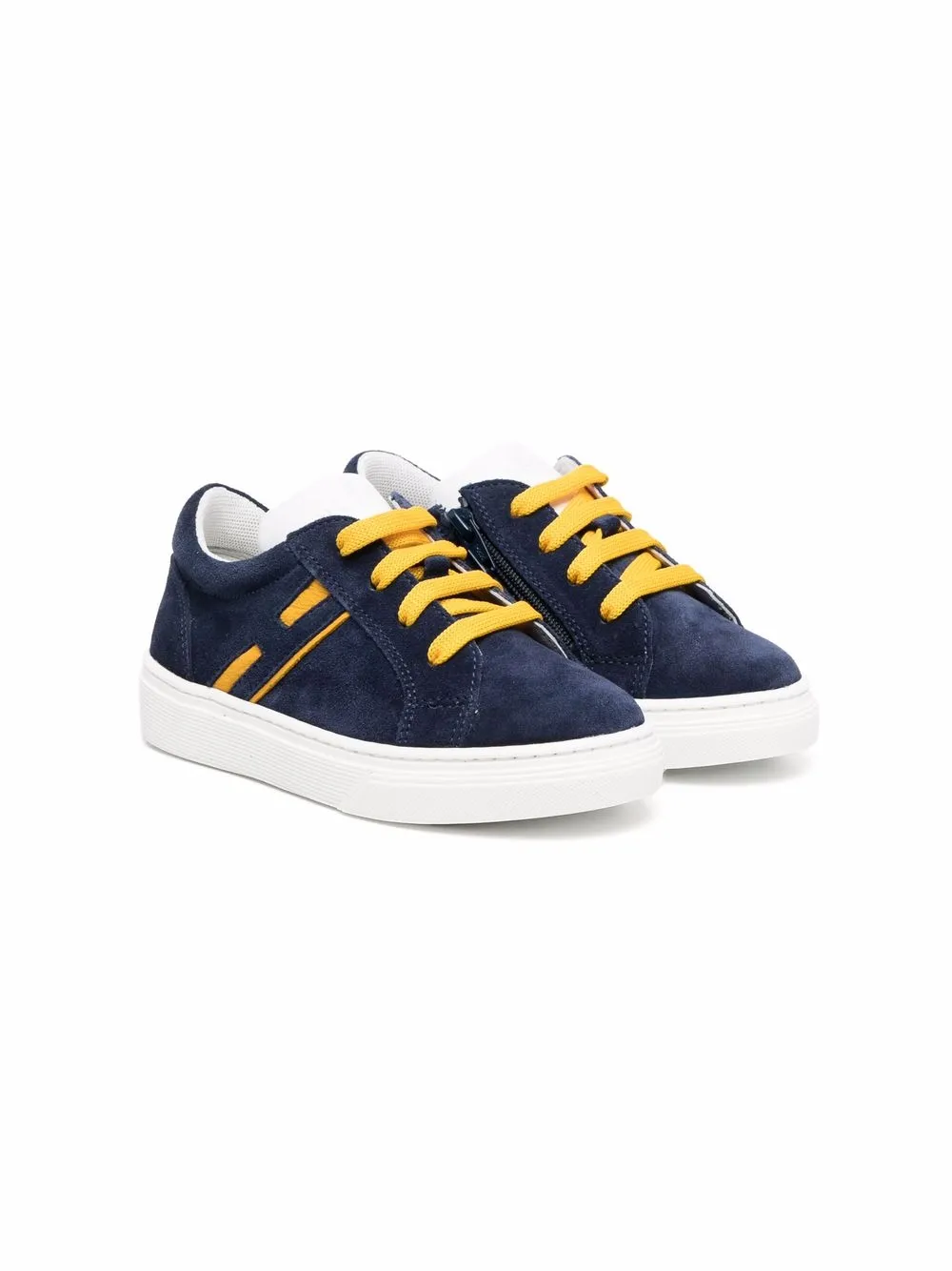 

Hogan Kids tenis bajos con gamuza - Azul