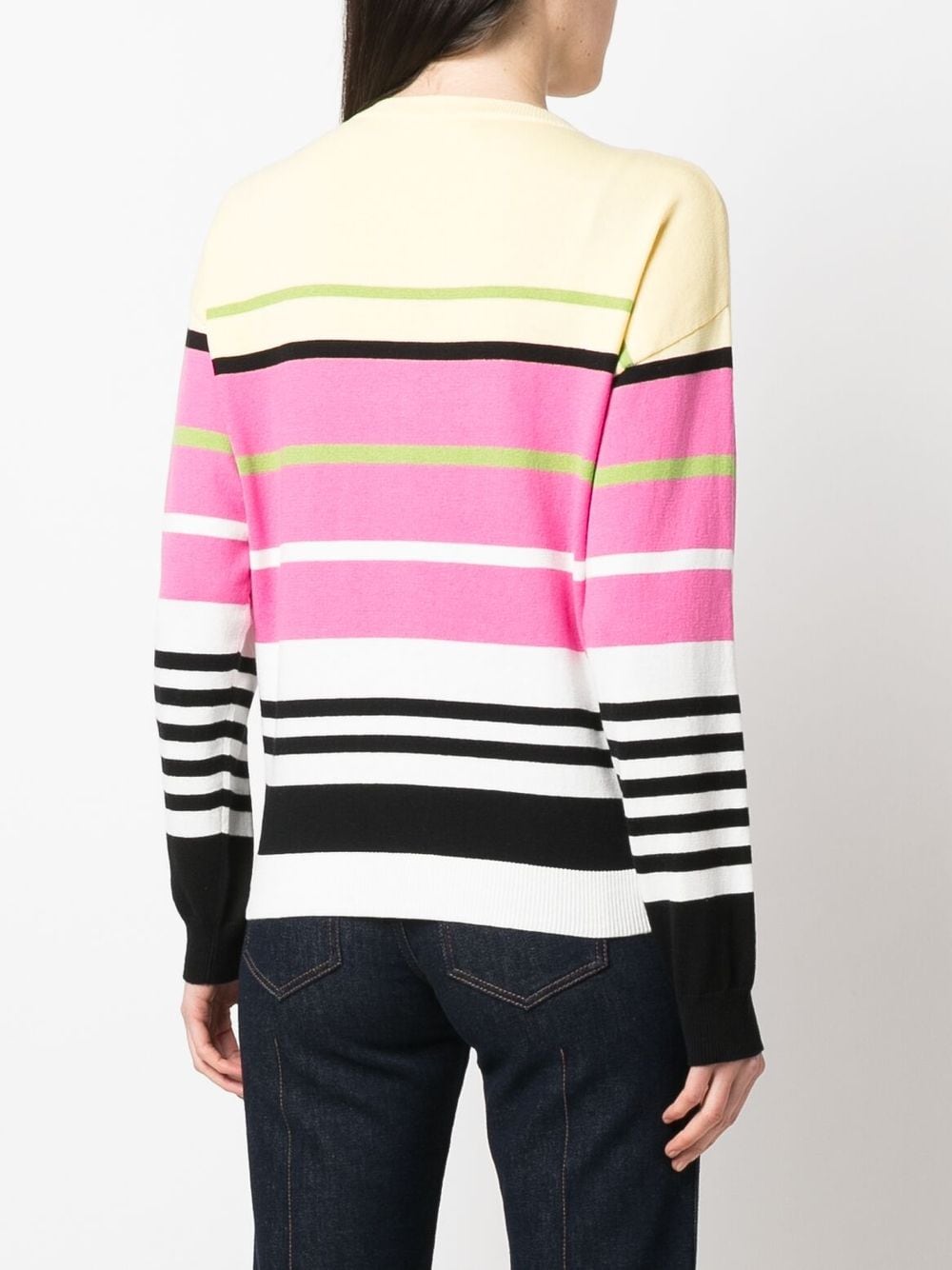 SONIA RYKIEL EMBROIDERED-LOGO STRIPED JUMPER