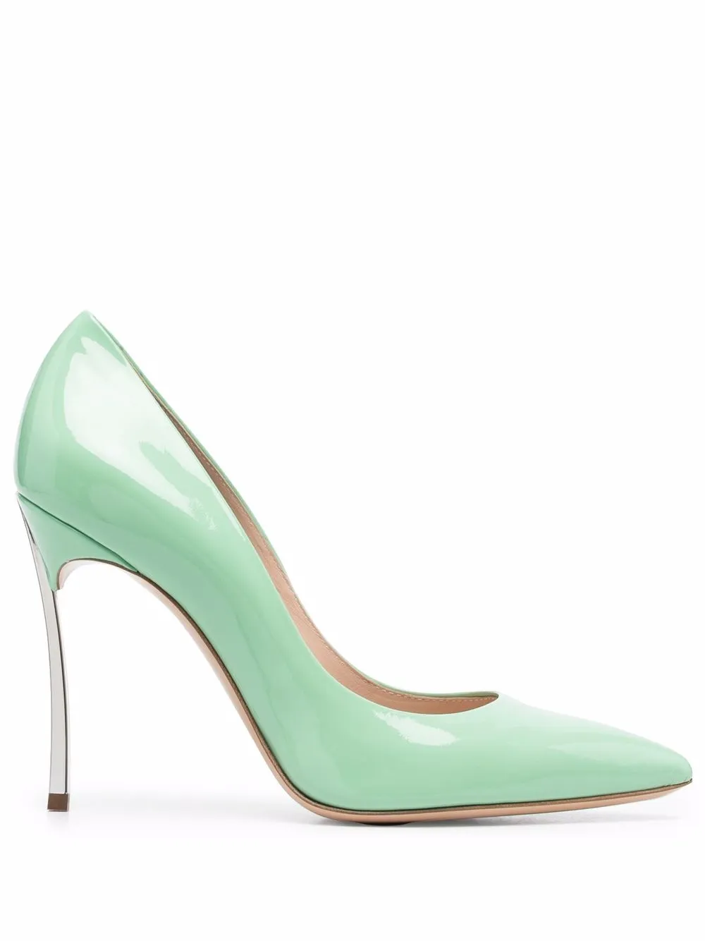 

Casadei Blade 110mm leather pumps - Green