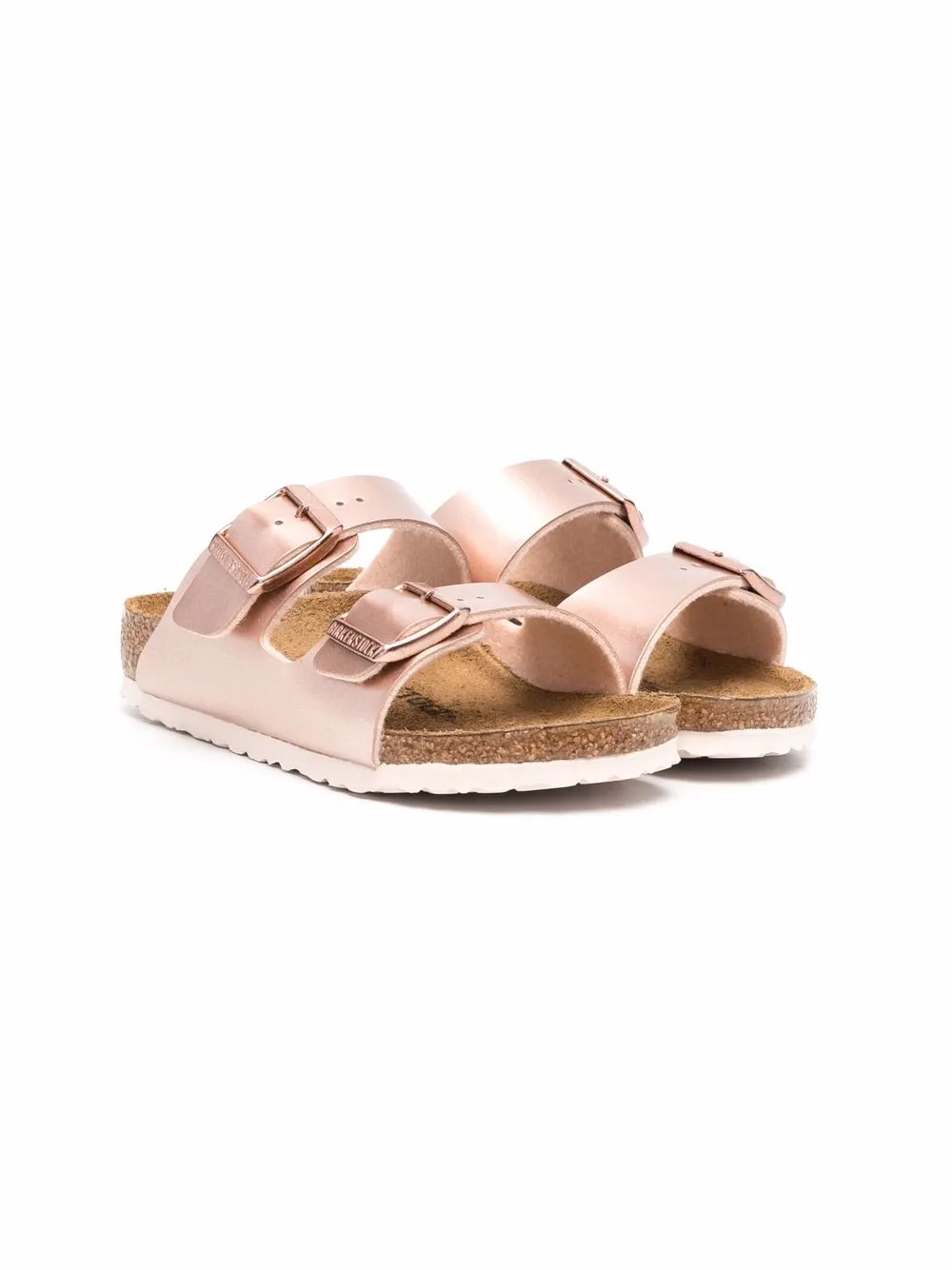 

Birkenstock Kids sandalias Arizona con doble hebilla - Rosado