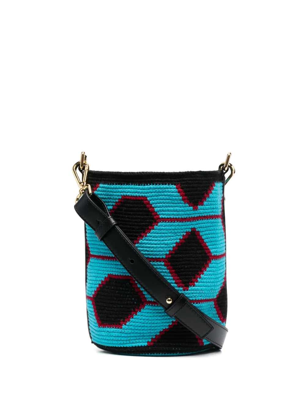 

colville Wayuu crochet-design tote bag - Blue