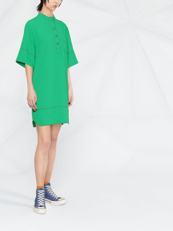 Zara green shift clearance dress