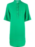 See by Chloé contrast-stitch short-sleeve shift dress - Green