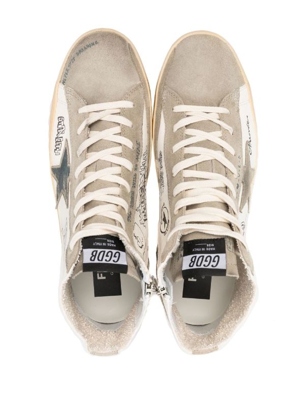 Golden Goose Francy Journey-print high-top Sneakers - Farfetch