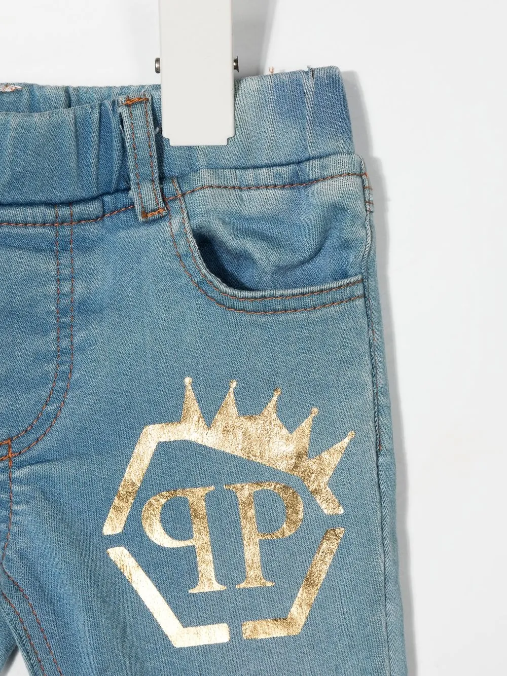 Logo-Print Slim Jeans