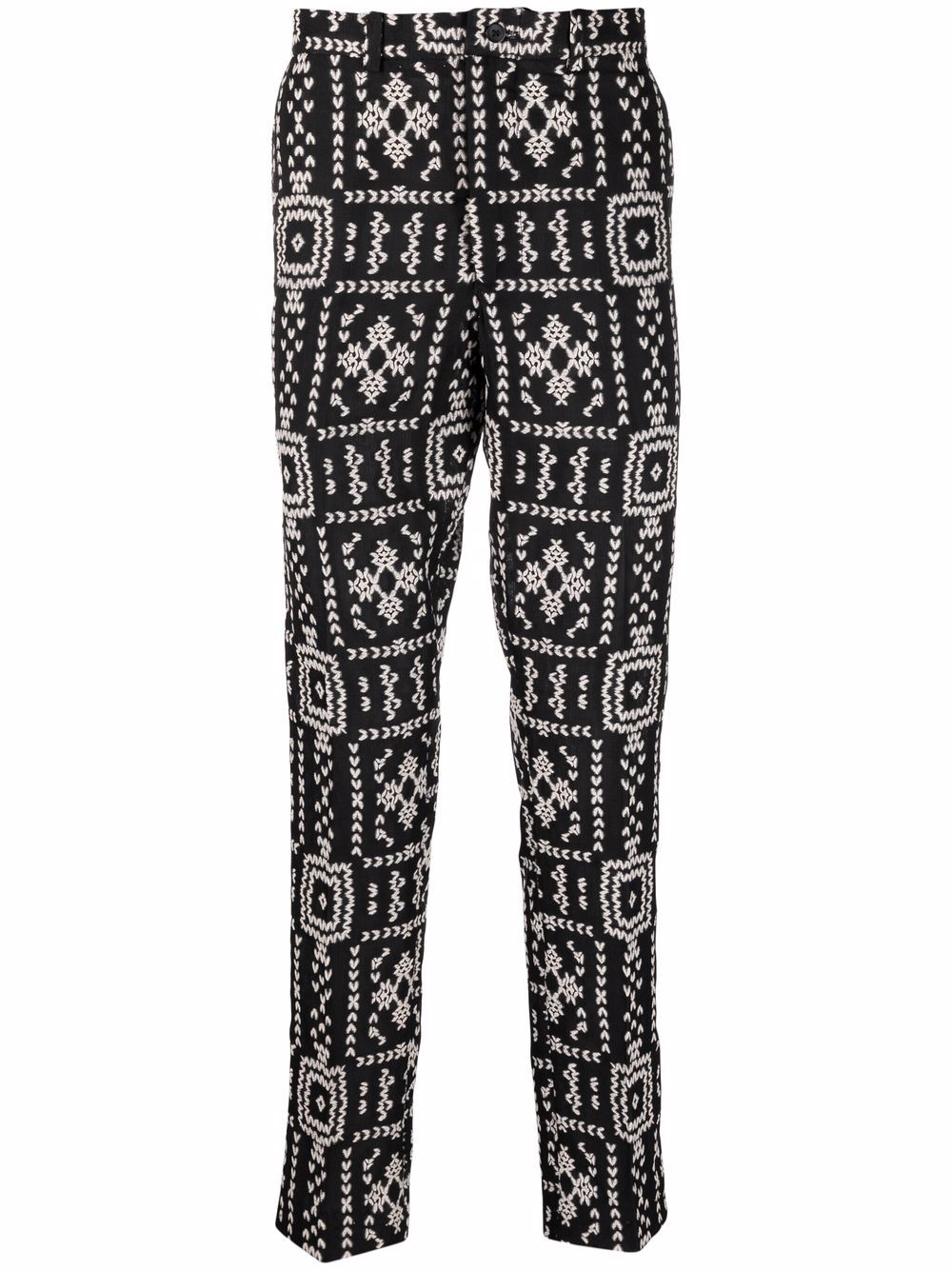 фото Tokyo james patterned slim-cut trousers