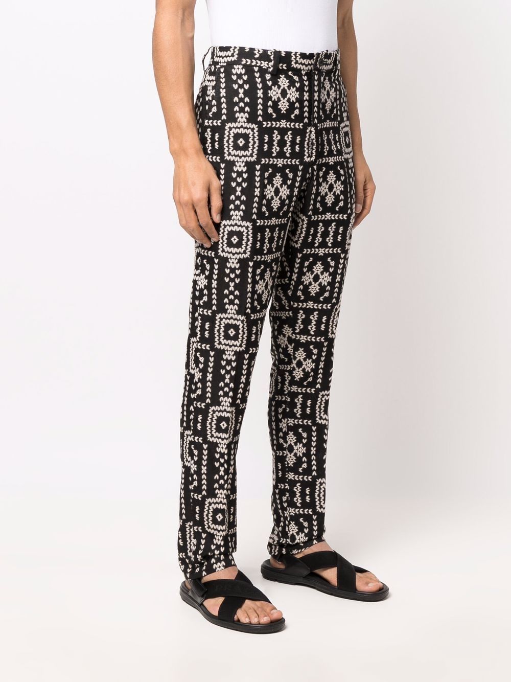 фото Tokyo james patterned slim-cut trousers