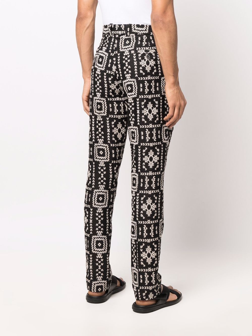 фото Tokyo james patterned slim-cut trousers