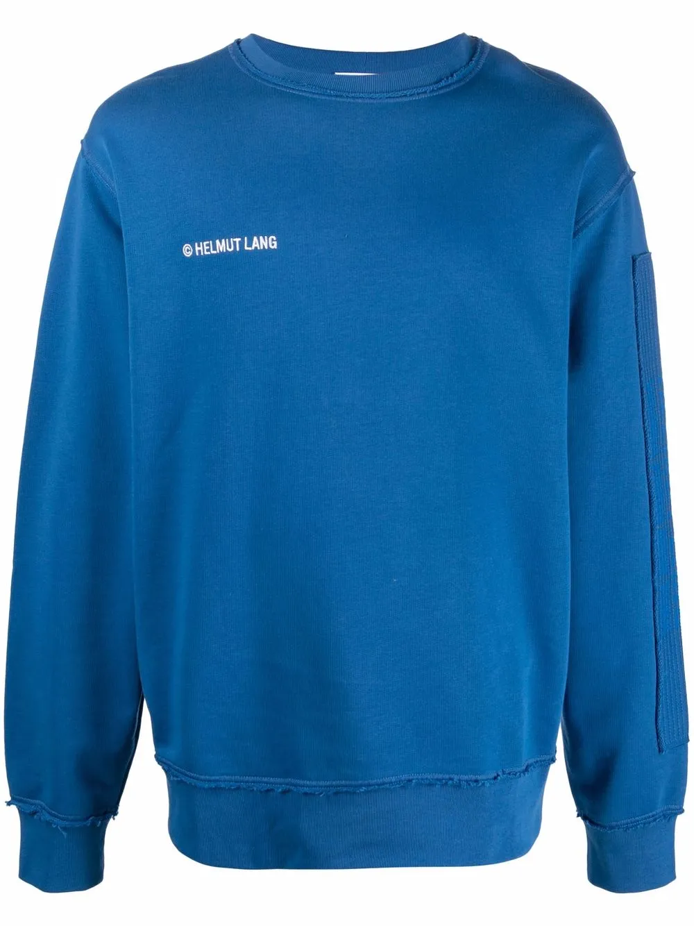 

Helmut Lang sudadera con logo bordado - Azul