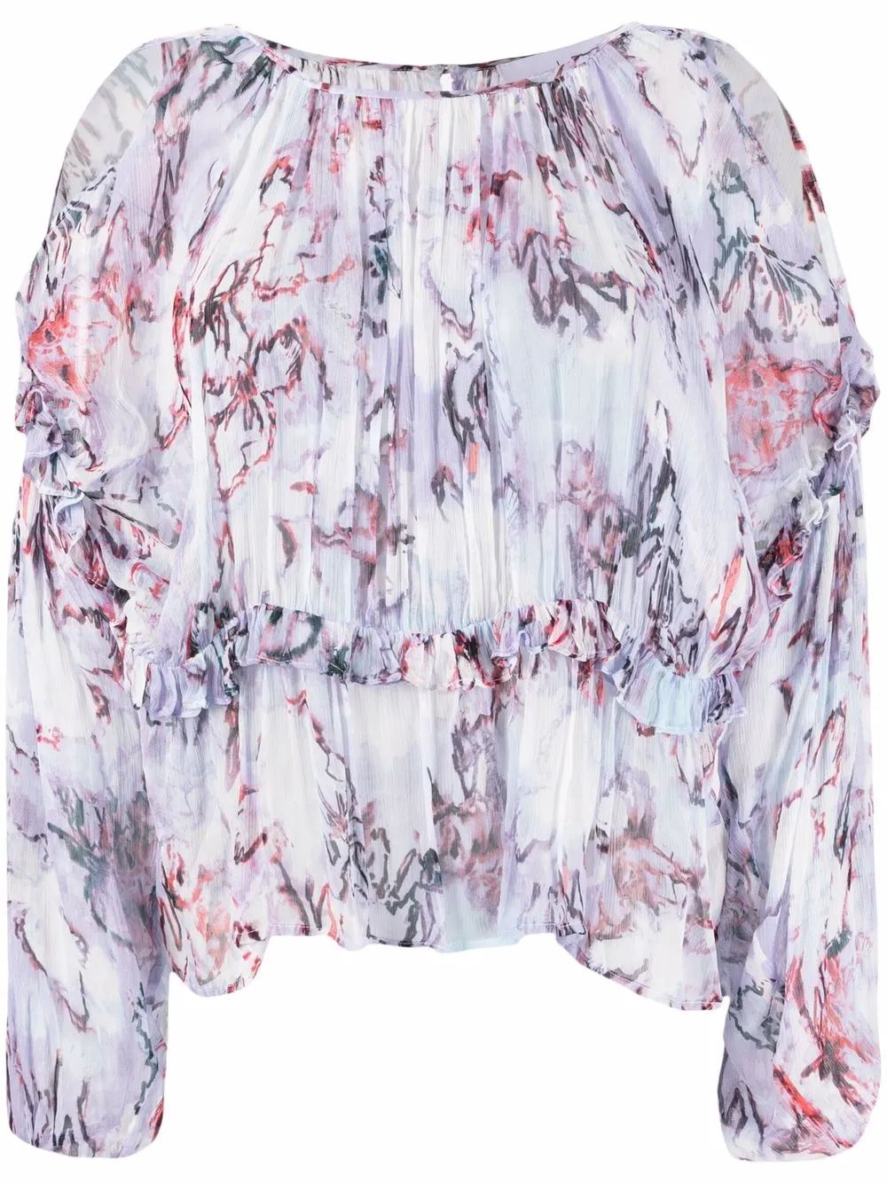 

IRO blusa Jozefa con estampado abstracto - Morado