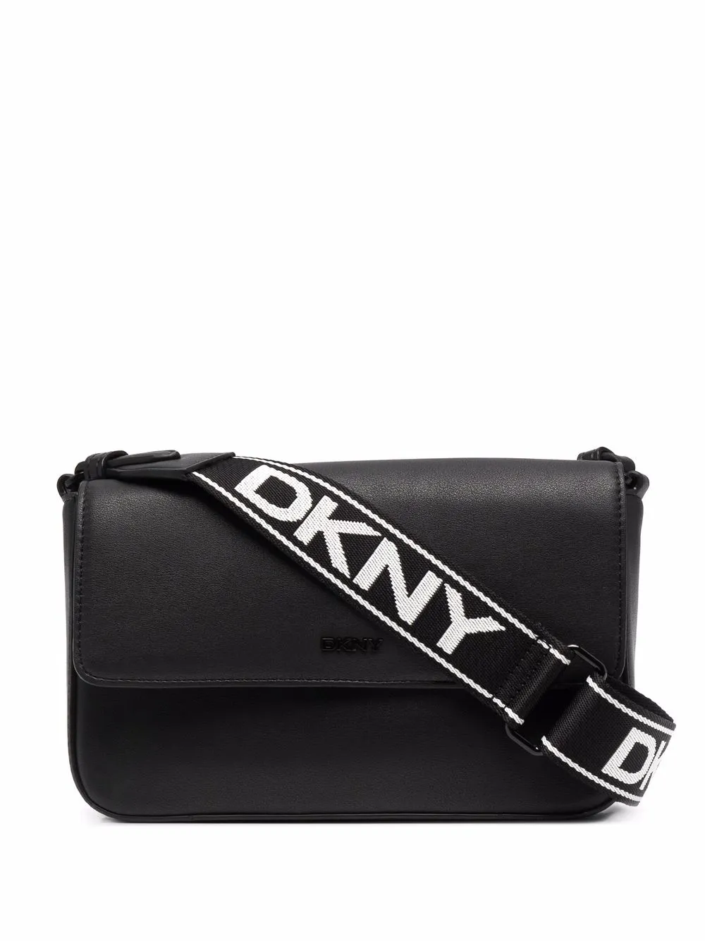 logo-strap crossbody satchel