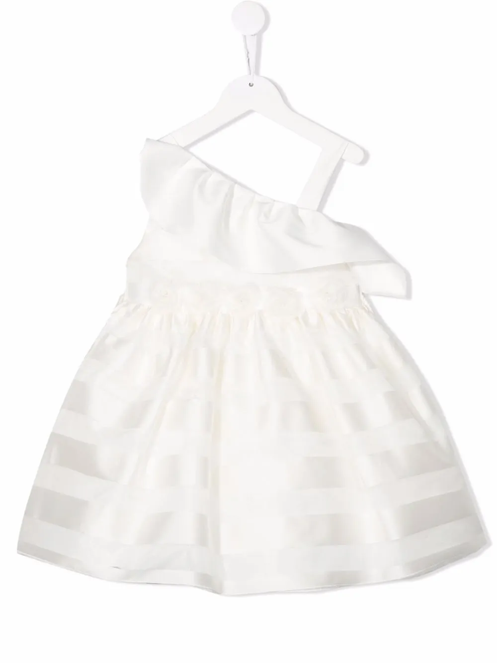 

La Stupenderia vestido acampanado sin mangas - Blanco