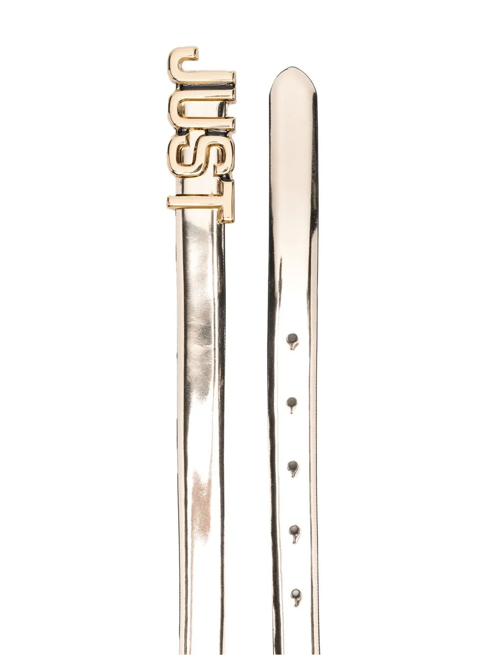 Just Cavalli Leren riem - Beige