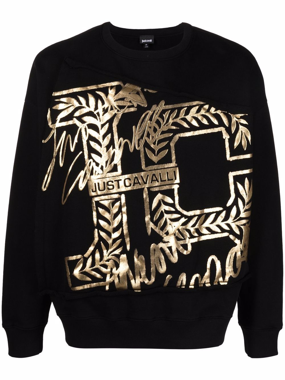 logo-print cotton jumper