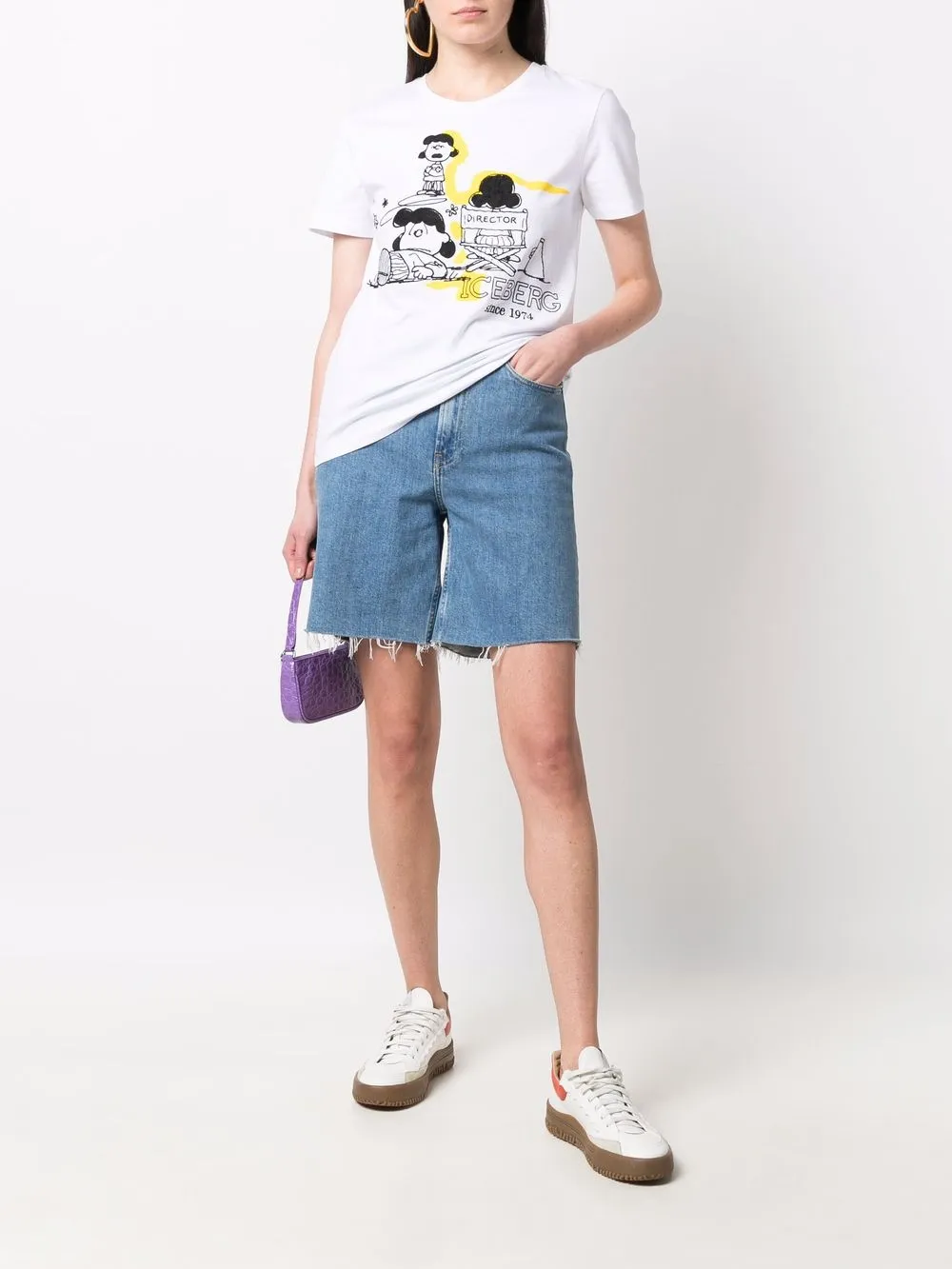 Iceberg T-shirt met print - Wit