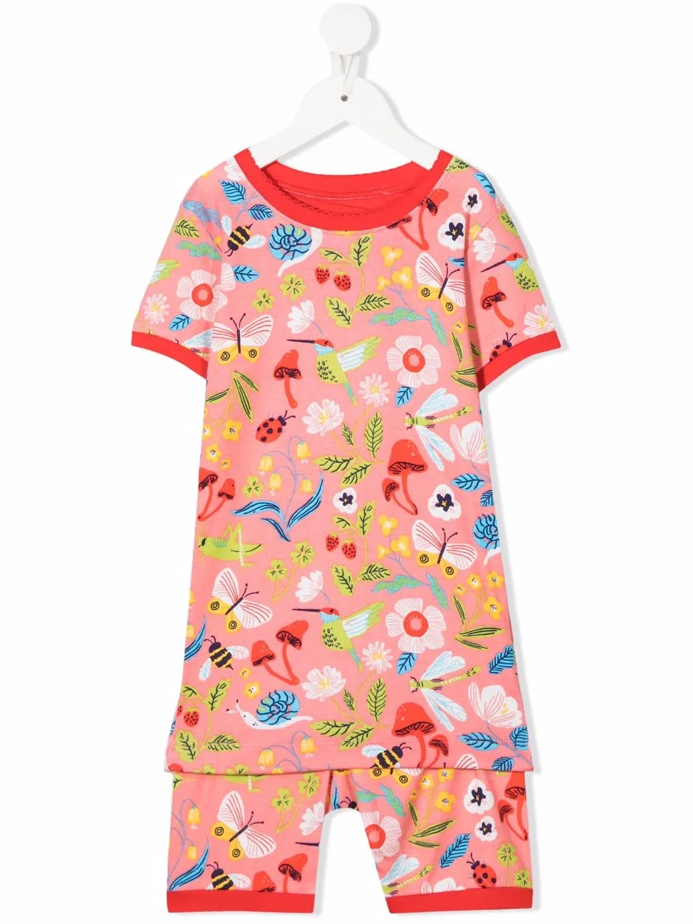

Hatley pijama corto con jardín estampado - Rosado