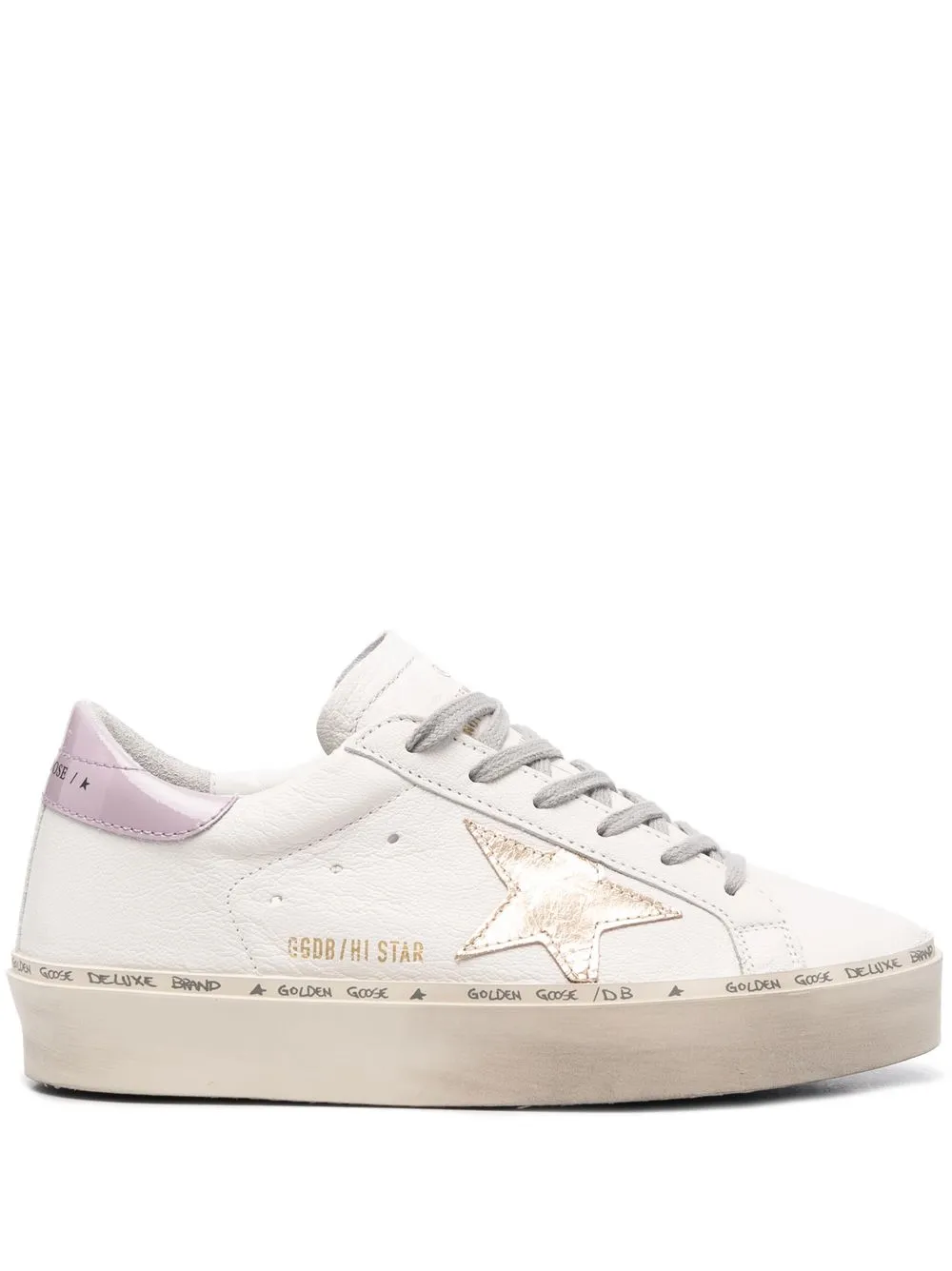 

Golden Goose tenis bajos con parche de estrella - Blanco