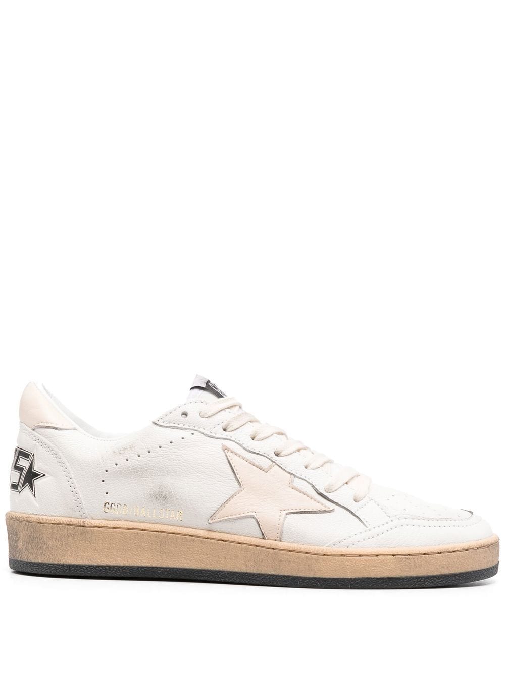 Image 1 of Golden Goose White Ball Star Low-Top Sneakers