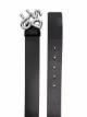 Gcds logo-buckle leather belt