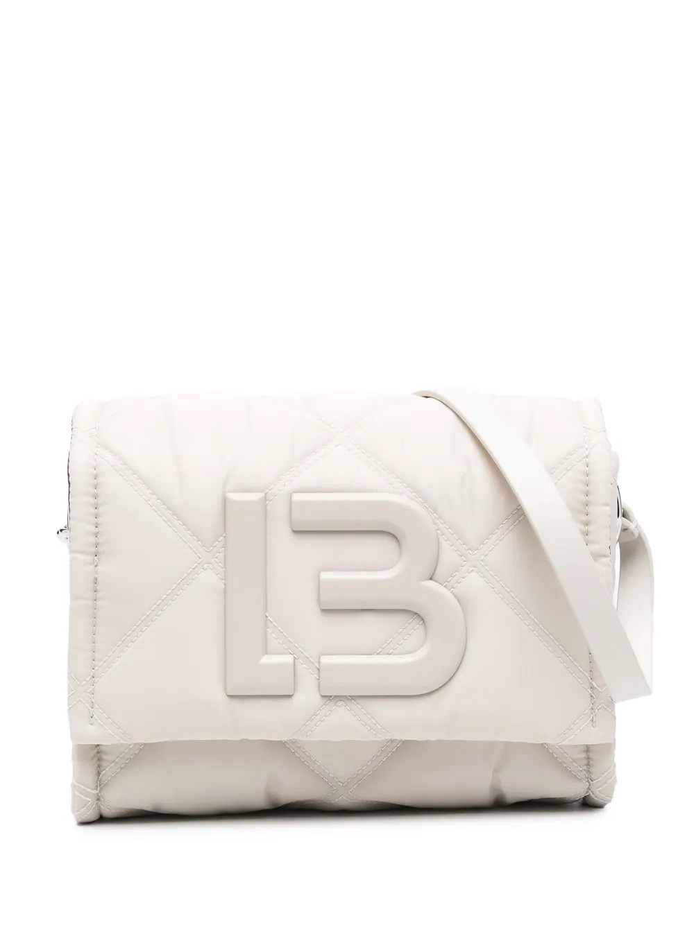 

Bimba y Lola bolsa crossbody capitonada con placa del logo - Neutro