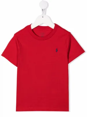 Polo con ricamo Farfetch Bambino Abbigliamento Top e t-shirt T-shirt Polo Rosso 