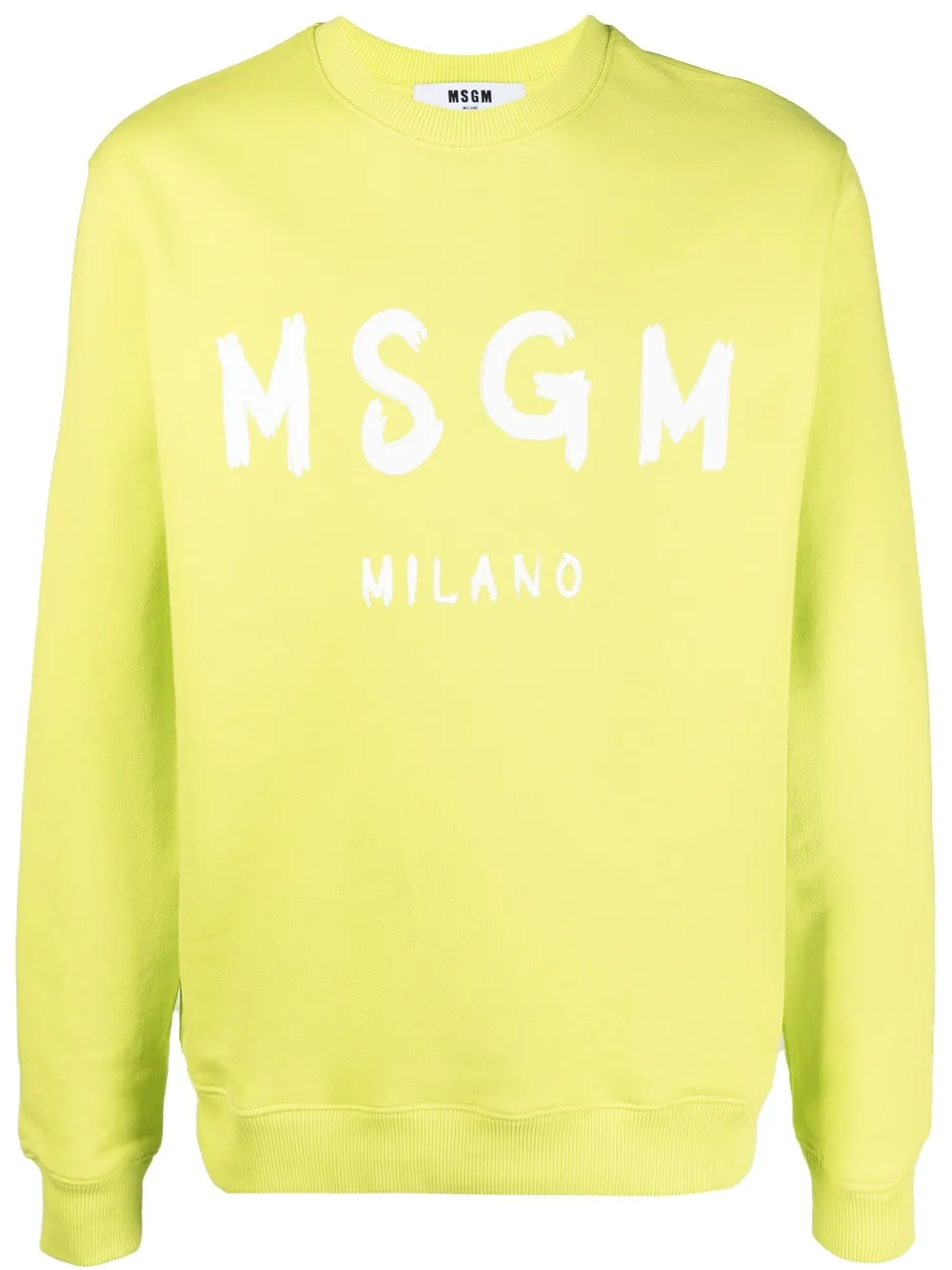 

MSGM sudadera con logo estampado - Verde